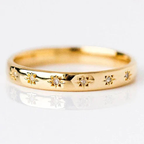 Vintage Gold &amp; Zirconia Ring